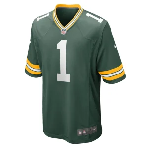 Number 1 groom green bay packers nike game jersey Green M