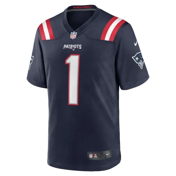 Number 1 groom new england patriots nike game jersey Navy M