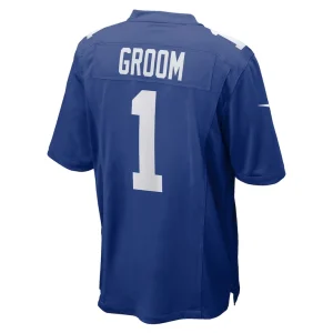 Number 1 groom new york giants nike game jersey Royal L