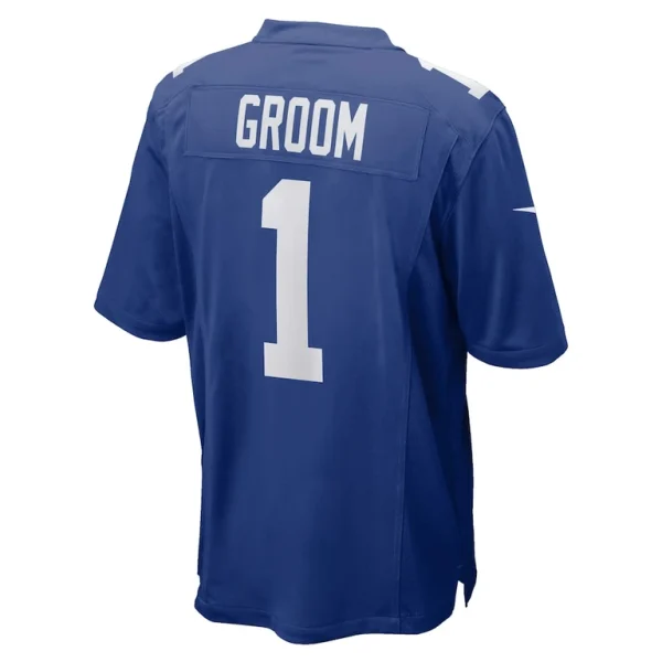 Number 1 groom new york giants nike game jersey Royal L