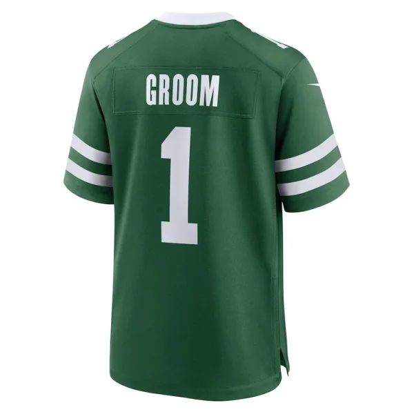 Number 1 groom new york jets nike game jersey Legacy green L