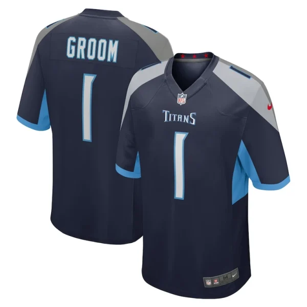 Number 1 groom tennessee titans nike game jersey Navy