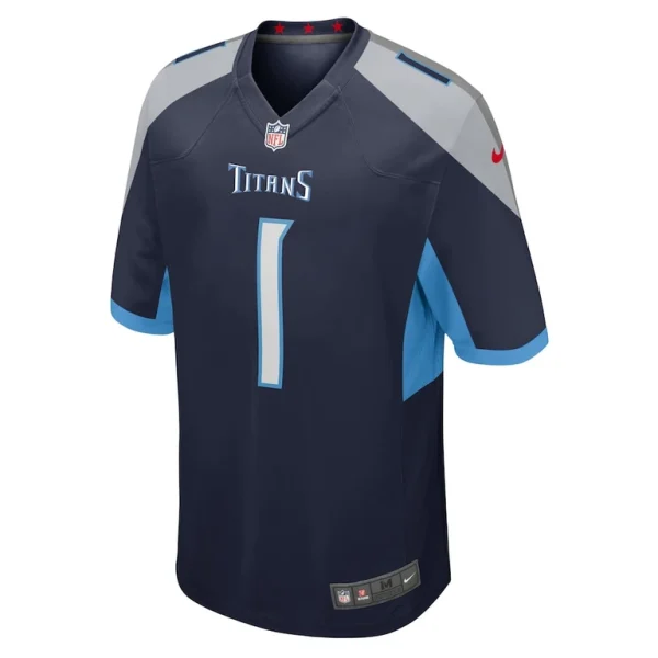 Number 1 groom tennessee titans nike game jersey Navy M