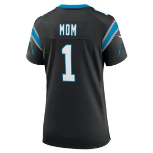 Number 1 mom carolina panthers nike womens game jersey Black L