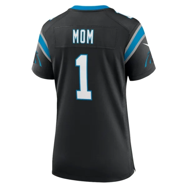 Number 1 mom carolina panthers nike womens game jersey Black L