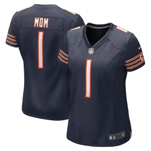 Number 1 mom chicago bears nike womens game jersey Navy