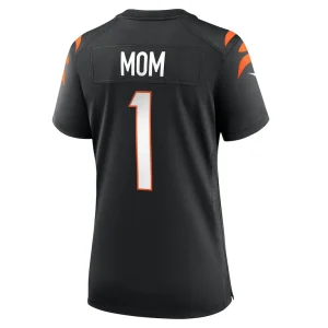 Number 1 mom cincinnati bengals nike womens game jersey Black L