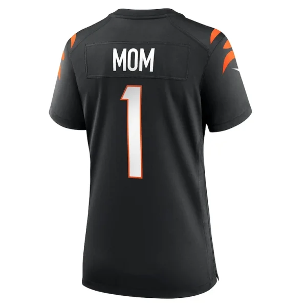 Number 1 mom cincinnati bengals nike womens game jersey Black L