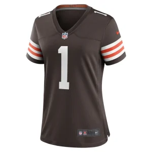 Number 1 mom cleveland browns nike womens game jersey Brown M