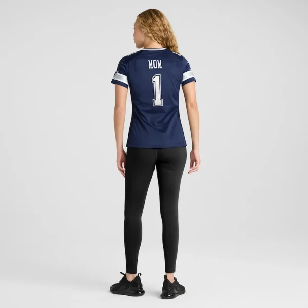 Number 1 mom dallas cowboys nike womens game jersey Navy 2XL