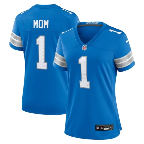 Number 1 mom detroit lions nike game jersey Blue