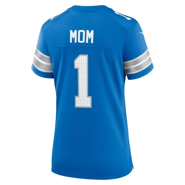 Number 1 mom detroit lions nike game jersey Blue L
