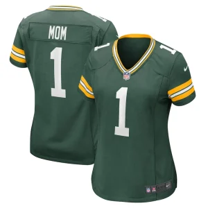 Number 1 mom green bay packers nike womens game jersey Green