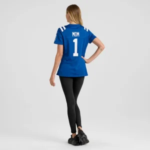 Number 1 mom indianapolis colts nike womens game jersey Royal 2XL