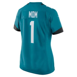 Number 1 mom jacksonville jaguars nike womens game jersey Teal L