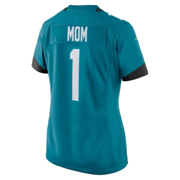 Number 1 mom jacksonville jaguars nike womens game jersey Teal L