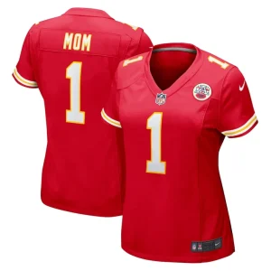 Number 1 mom kansas city chiefs nike womens game jersey Red