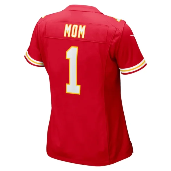 Number 1 mom kansas city chiefs nike womens game jersey Red L