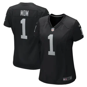 Number 1 mom las vegas raiders nike womens game jersey Black