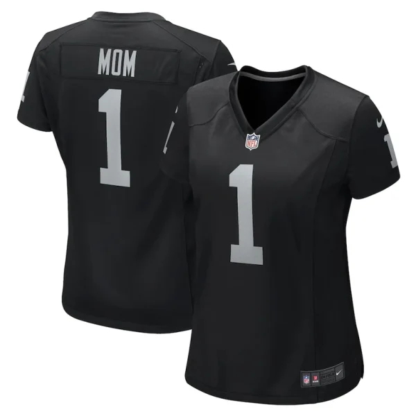 Number 1 mom las vegas raiders nike womens game jersey Black