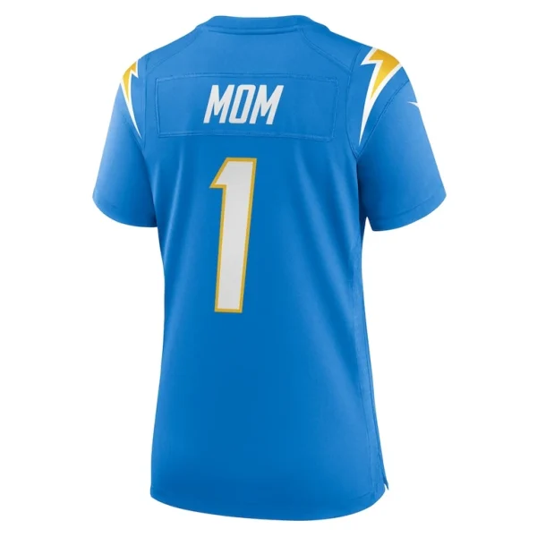 Number 1 mom los angeles chargers nike womens game jersey Powder blue L