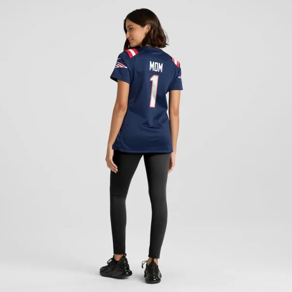 Number 1 mom new england patriots nike womens game jersey Navy 2XL