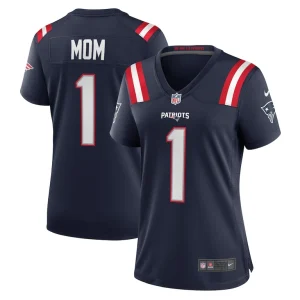 Number 1 mom new england patriots nike womens game jersey Navy