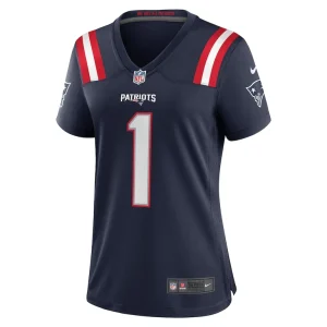 Number 1 mom new england patriots nike womens game jersey Navy M