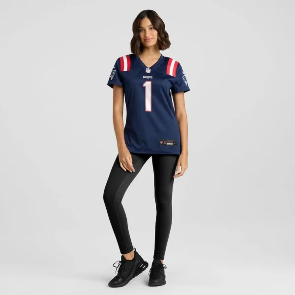 Number 1 mom new england patriots nike womens game jersey Navy XL