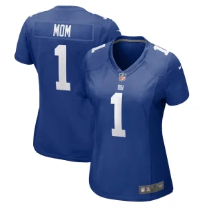 Number 1 mom new york giants nike womens game jersey Royal