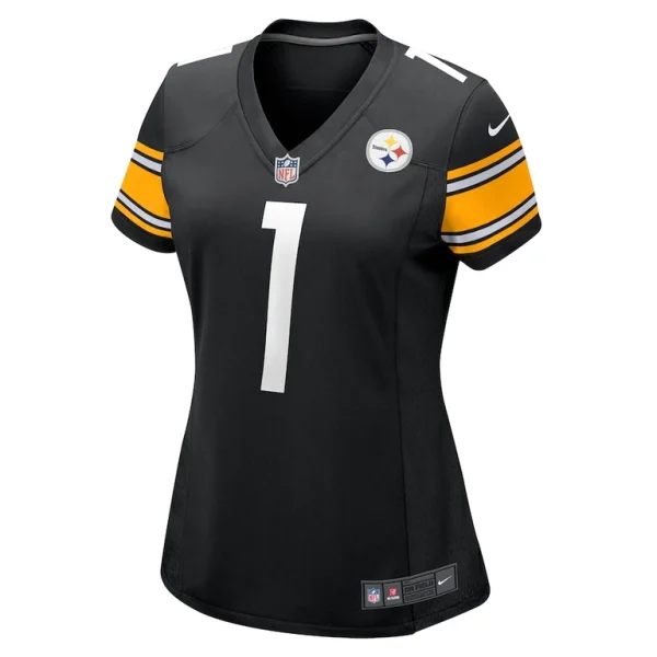 Number 1 mom pittsburgh steelers nike womens game jersey Black M