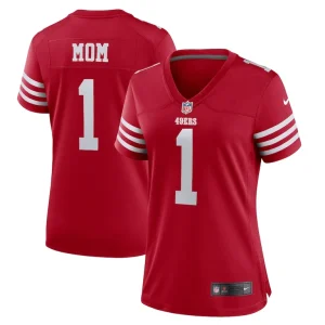 Number 1 mom san francisco 49ers nike womens game jersey Scarlet
