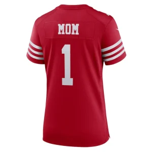 Number 1 mom san francisco 49ers nike womens game jersey Scarlet L