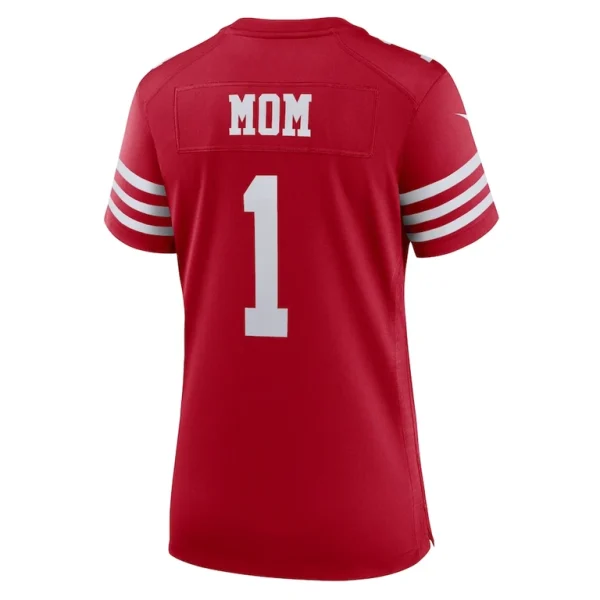 Number 1 mom san francisco 49ers nike womens game jersey Scarlet L