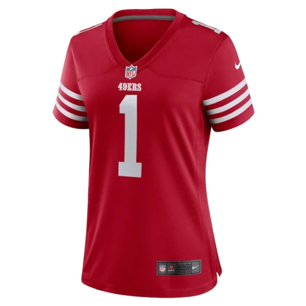 Number 1 mom san francisco 49ers nike womens game jersey Scarlet M