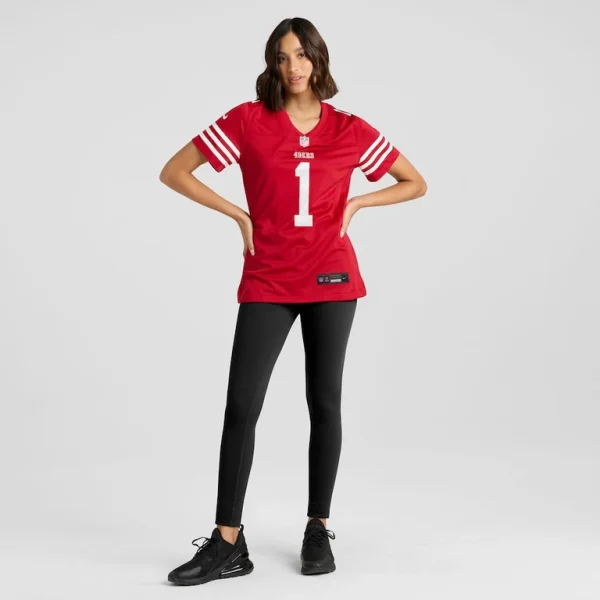 Number 1 mom san francisco 49ers nike womens game jersey Scarlet XL