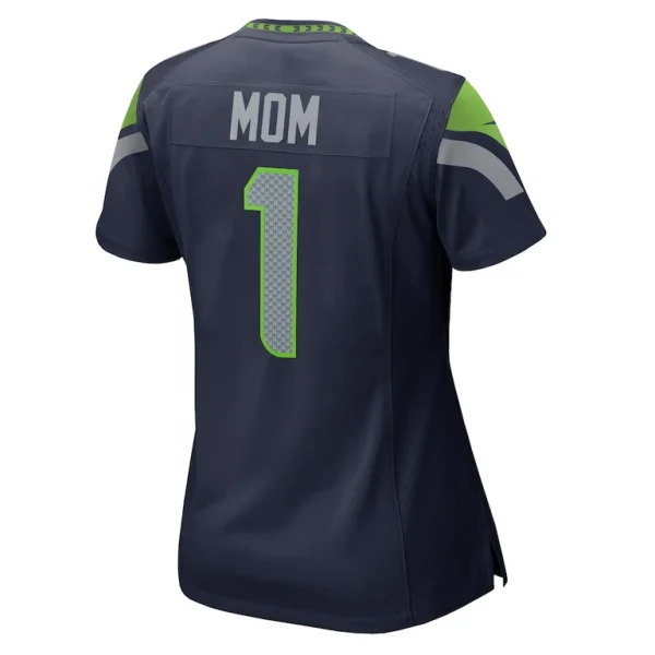 Number 1 mom seattle seahawks nike womens game jersey College navy L
