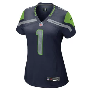 Number 1 mom seattle seahawks nike womens game jersey College navy M