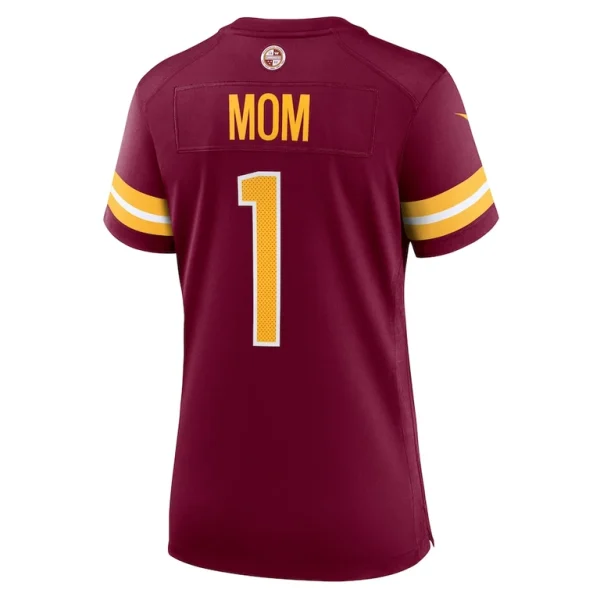 Number 1 mom washington commanders nike womens game jersey Burgundy L