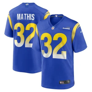 Ochaun mathis los angeles rams nike home game jersey Royal