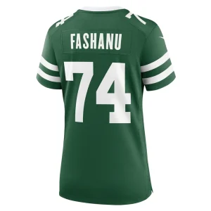 Olu fashanu new york jets nike womens team game jersey Legacy green L