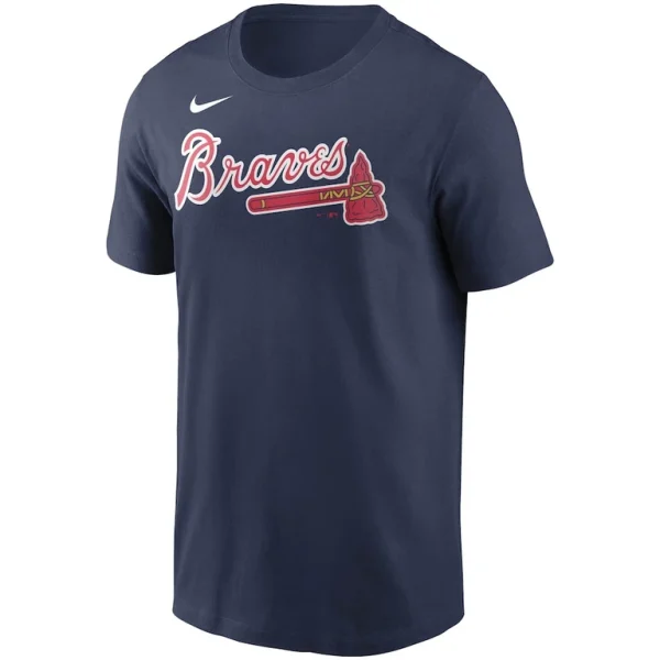 Ozzie albies atlanta braves nike name number t shirt Navy M