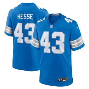 Parker hesse detroit lions nike team game jersey Blue