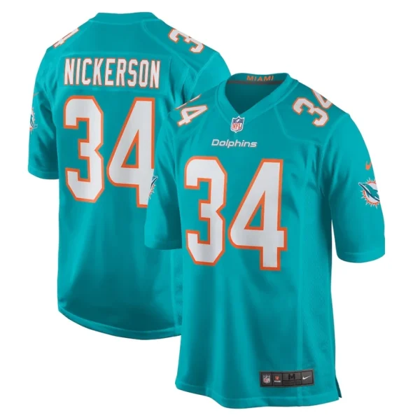 Parry nickerson miami dolphins nike team game jersey Aqua