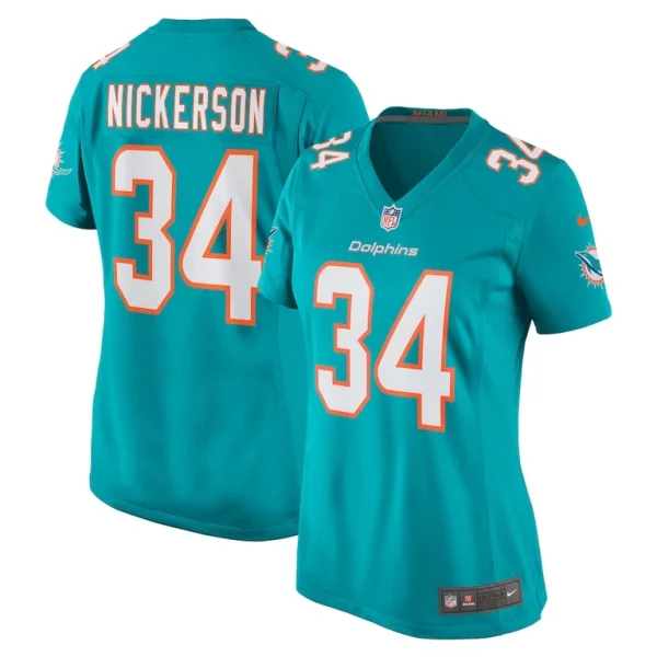 Parry nickerson miami dolphins nike womens team game jersey Aqua
