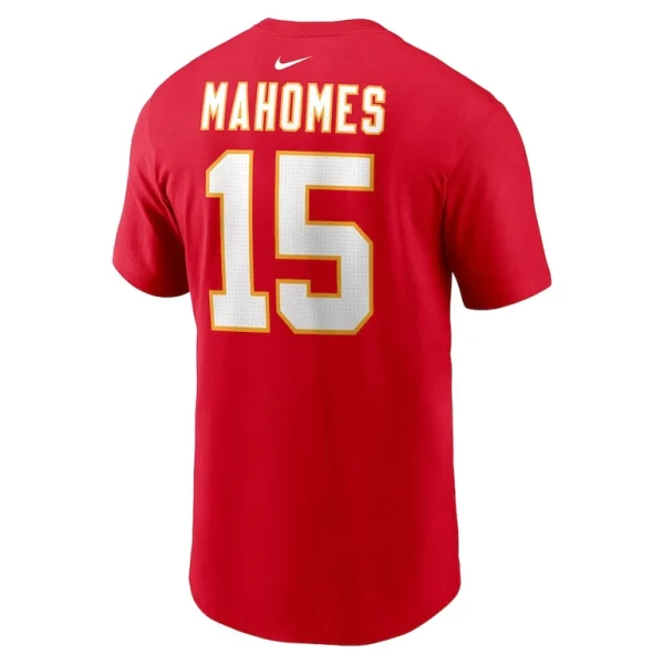 Patrick mahomes kansas city chiefs nike player name number t shirt Red L