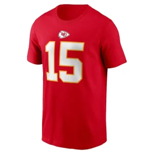 Patrick mahomes kansas city chiefs nike player name number t shirt Red M