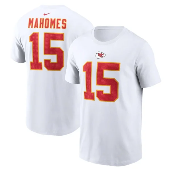 Patrick mahomes kansas city chiefs nike player name number t shirt White