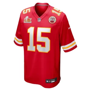 Patrick mahomes kansas city chiefs nike super bowl lix game jersey Red M