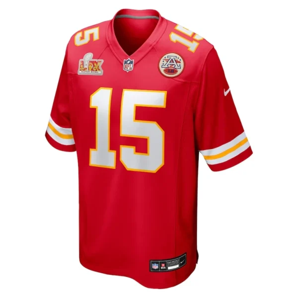 Patrick mahomes kansas city chiefs nike super bowl lix game jersey Red M